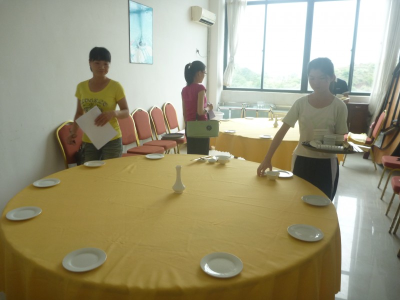 中餐宴会项目学生竞技场面